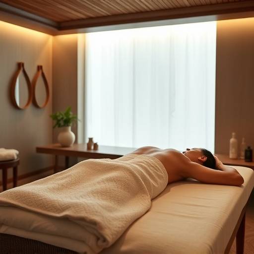Imagen de una persona recibiendo un masaje ayurv&eacute;dico en un spa de lujo